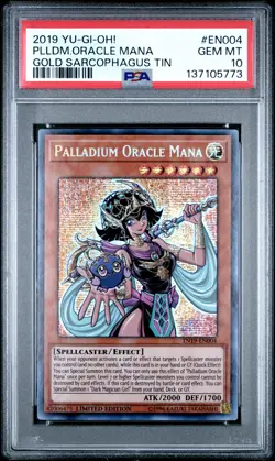 Palladium Oracle Mana TN19-EN004 Secret Rare Promo Yugioh PSA 10 *773 - Image 1