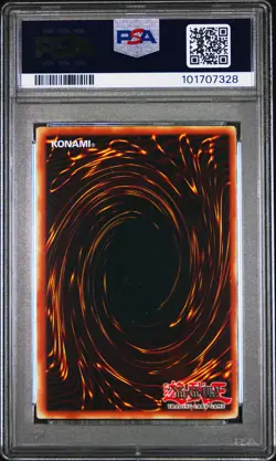 Rainbow Dragon Chaos Neos GLAS-EN036 1st Edition Ghost Rare ERROR Yugioh PSA 8 - Image 2