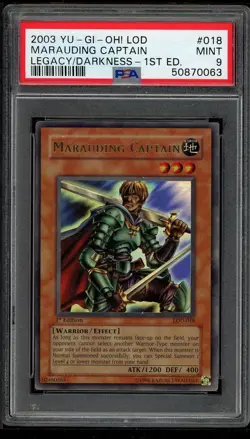 Marauding Captain LOD-018 1st Edition Ultra Rare Yugioh PSA 9 *063 - Image 1