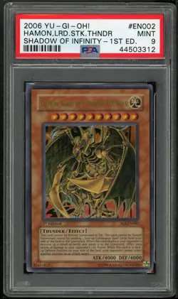 Hamon, Lord Of Striking Thunder SOI-EN002 1st Edition Ultra Yugioh PSA 9 *312 - Image 1