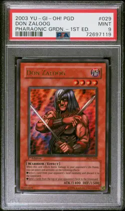 Don Zaloog PGD-029 1st Edition Ultra Rare Yugioh PSA 9 *119 - Image 1