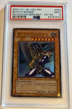 Yu-Gi-Oh! TCG Pharaoh's Servant Buster Blader PSV-050 1st Ed PSA 9 English - Image 1