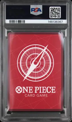 2025 ONE PIECE OP09 001 SHANKS ENGLISH 2ND ANNIVERSARY SET LEADER PROMO PSA 10 - Image 2