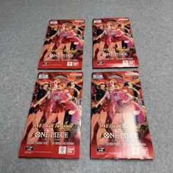 4 PACKS - One Piece Heroines EB-03 Sleeved Booster Pack - NEW - FACTORY SEALED - Image 1