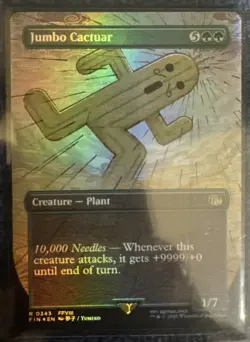 Jumbo Cactuar (Borderless) (Foil) Magic MTG Final Fantasy 0343 - Image 1