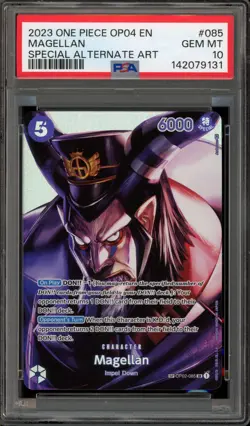 One Piece CCG Magellan OP04 Special Alternate Art OP02-085 PSA 10 Gem Mint - Image 1
