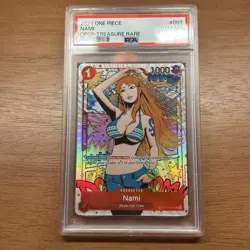 2024 ONE PIECE OP06-WINGS OF THE CAPTAIN TREASURE RARE #007 NAMI PSA 10 - Image 1