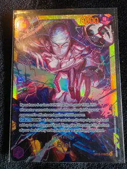 Bandai Enel OP15-118 OP15 Full Art Holo Secret Rare One Piece Kami’s island - Image 1
