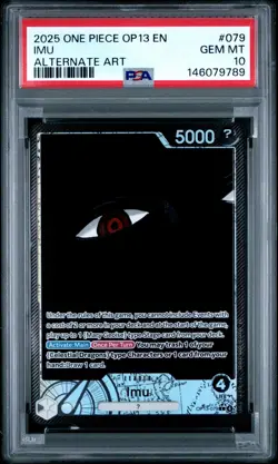 2025 One Piece Op13-Carrying On His Will Imu Alternate Art PSA 10 #079 - Image 1