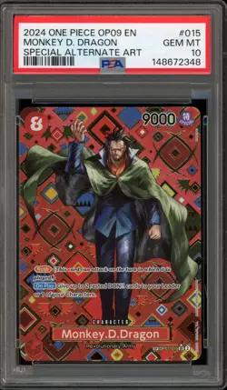 One Piece CCG Monkey.D.Dragon Special Alternate Art OP07-015 PSA 10 Gem Mint - Image 1