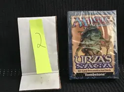 1998 MtG - Urza's Saga Theme Deck - Tombstone - New - 2nd of 2 Auctions - Image 1