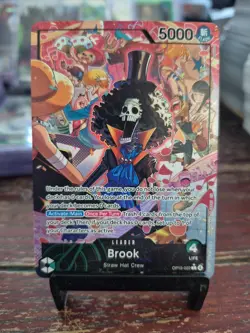 OP15-022 Brook Alt Art Leader Adventure on Kami’s Island One Piece TCG English - Image 1