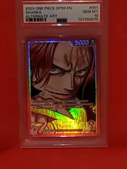2024 One Piece OP09-001 En Shanks Alt Art PSA 10 - Image 2