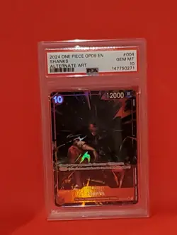2024 One Piece OP09-004 En Shanks Alt Art PSA 10 - Image 1