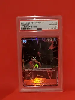 2024 One Piece OP09-004 En Shanks Alt Art PSA 10 - Image 2