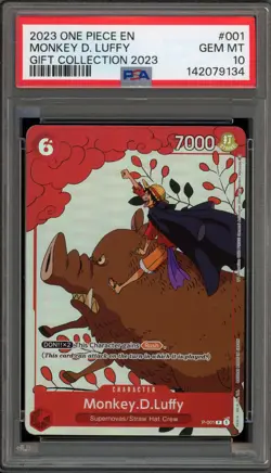 One Piece CCG Monkey.D.Luffy Gift Coll. 2023 P-001 PSA 10 Gem Mint - Image 1