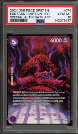 One Piece CCG Eustass"Captain"Kid Special Alternate Art OP05-074 PSA 10 - Image 1