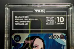 One Piece TCG | Boa Hancock | Box Topper | Alt Art | OP02-059 | TAG 10 | NM+ - Image 3
