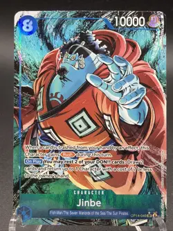 One Piece TCG English OP14-049 Jinbe Alt Art Parallel - Image 1