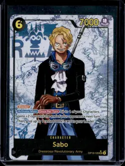2025 One Piece Carrying On His Will Sabo Secret Rare Alternative Art #OP13-120 - Image 1