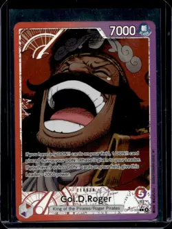 2025 One Piece Carrying On His Will Gol D. Roger Leader Alt Art #OP13-003 - Image 1