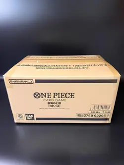Sealed Case of 12 Boxes Japanese One Piece OP-14 The Azure Sea's Seven 288 Packs - Image 1