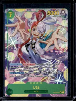 2026 One Piece Heroines Edition Uta Secret Rare Alt Art #EB03-061 - Image 1
