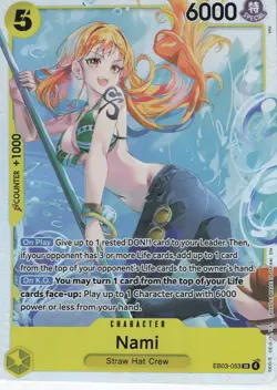 Nami (053) Foil SR Extra Booster: One Piece Heroines Edition EB03-053 NM - Image 1