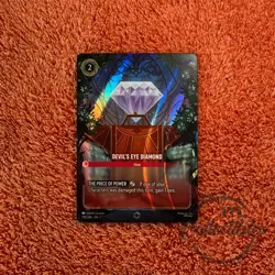 Disney Lorcana Devil's Eye Diamond 218/204 | ENCHANTED | Archazia's Island - Image 1