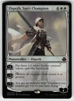 MTG Duel Decks: Elspeth vs. Kiora #1 Elspeth, Sun's Champion Lightly played tcg - Image 1