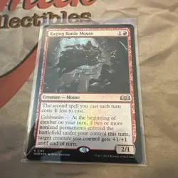 MTG Raging Battle Mouse Wilds of Eldraine Foil #0143 - Image 1