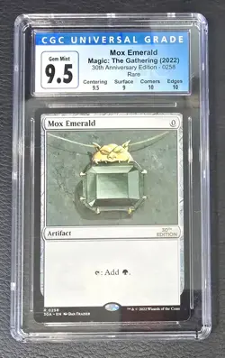 Mox Emerald 30th Anniversary Edition Regular CGC 9.5 Graded MTG Magic Card - Image 1