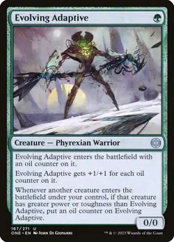 Evolving Adaptive 167 ONE MTG Uncommon 2023 Foil Giovanni Green Phrexian Warrior - Image 1