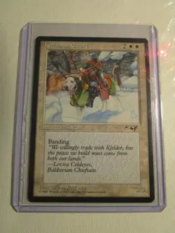 Kjeldoran Escort Version A MTG Vintage 1996 White Creature Magic Gathering Card - Image 1