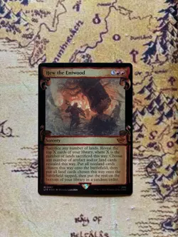 Hew the Entwood Foil Showcase Scrolls Lord of the Rings (LTR) MTG - Image 1