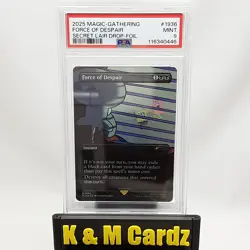 MTG - Secret Lair - Force of Despair - Foil - Borderless - Graded PSA 9 - Image 1