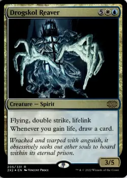 MTG Double Masters 2022 *Foil Drogskol Reaver R 205 NM Actual Scan of Card - Image 1