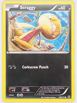 Scraggy 66/111 Pokemon - XY Furious Fists MP - Image 1