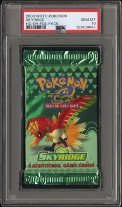 2003 Pokemon Skyridge Booster Pack PSA 10 Ho Oh Ho-oh Art WOTC 76930965085 - Image 1