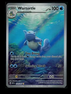 Pokemon TCG: Wartortle 171/165 Sv: Scarlet & Violet 151 Illustration Rare - Holo - Image 1