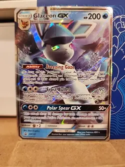 Glaceon GX SM147 Black Star Promo Rare Full Art Holo Pokemon TCG card - Image 1