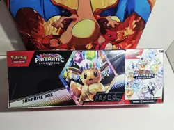 Pokemon TCG Prismatic Evolutions Booster Bundle + Surprise Box Sams Club SEALED - Image 1