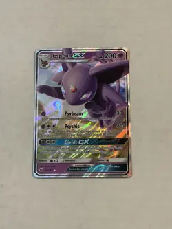Pokemon TCG Espeon GX 61/149 Sun & Moon Base Set Ultra Rare Holo 2017 LP - Image 3
