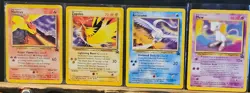 Pokemon Lot of 4 Vintage Black Star Promos Moltres Zapdos Articuno Mew - Image 1