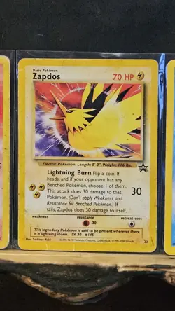 Pokemon Lot of 4 Vintage Black Star Promos Moltres Zapdos Articuno Mew - Image 3