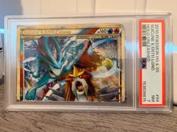 2010 Pokemon HG & SS Suicune & Entei Legend. Holo - Unleashed PSA 7 - Image 3