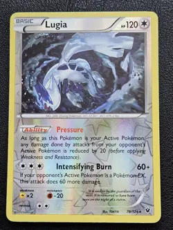 Pokemon TCG Lugia Rare Reverse Holo XY - Fates Collide 78/124 NM - Image 1