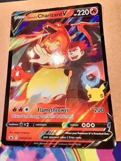 2021 Pokemon SWSH Celebrations Lance's Charizard V Jumbo BSP Promo #SWSH133 - Image 1