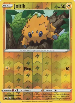 Joltik 070/202 Common Sword & Shield Pokemon Reverse Holo Near Mint - Image 1