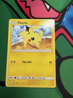 Pokemon TCG Pikachu 54/214 SM Unbroken Bonds Regular Common LP - Image 1